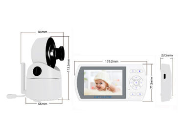 2.4 GHz Digital Wireless Video Baby Monitor 480ft ช่วง 4500 มิลลิแอมป์ชั่วโมงแบตเตอรี่